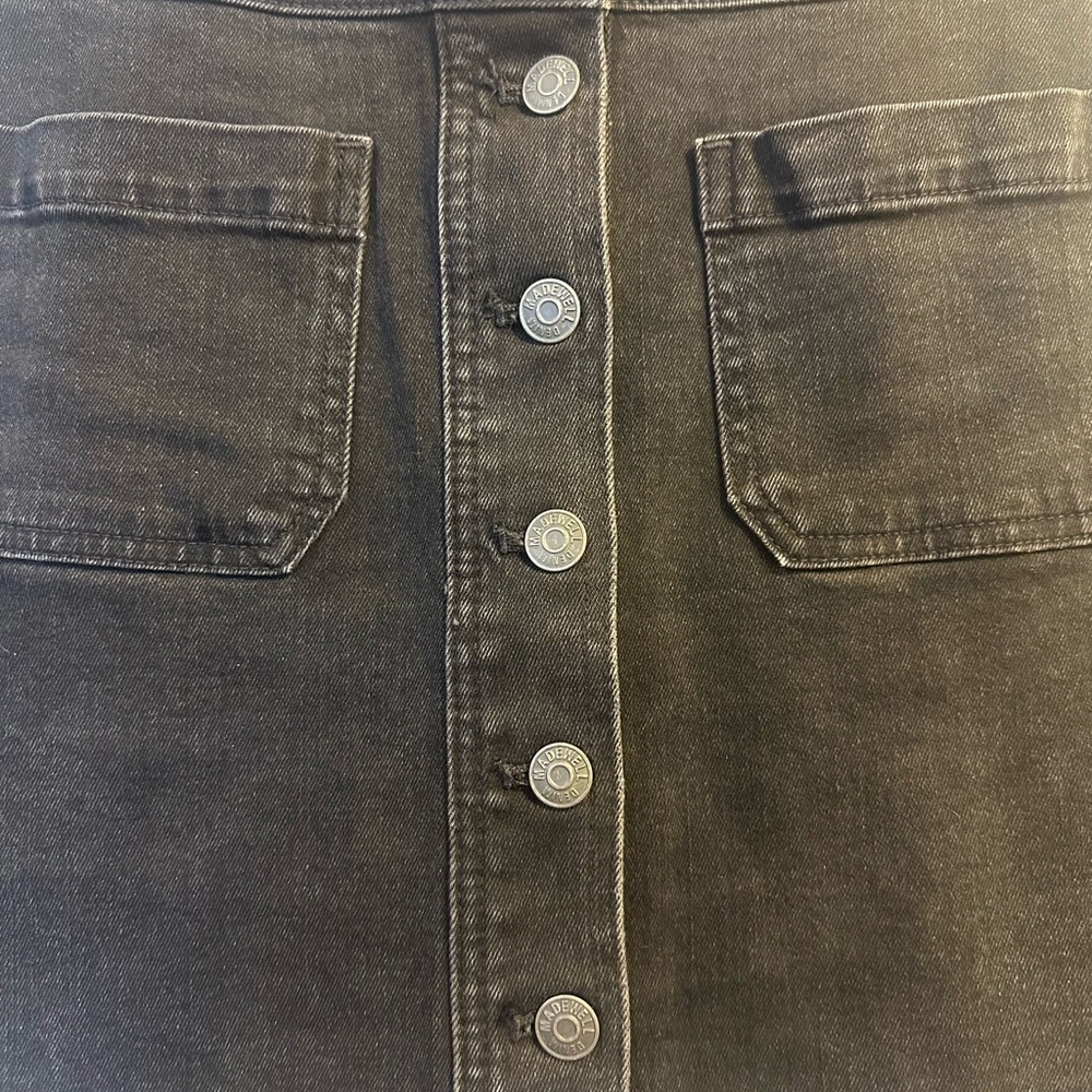 Madewell Black Denim Mini Skirt - Picture 3 of 7